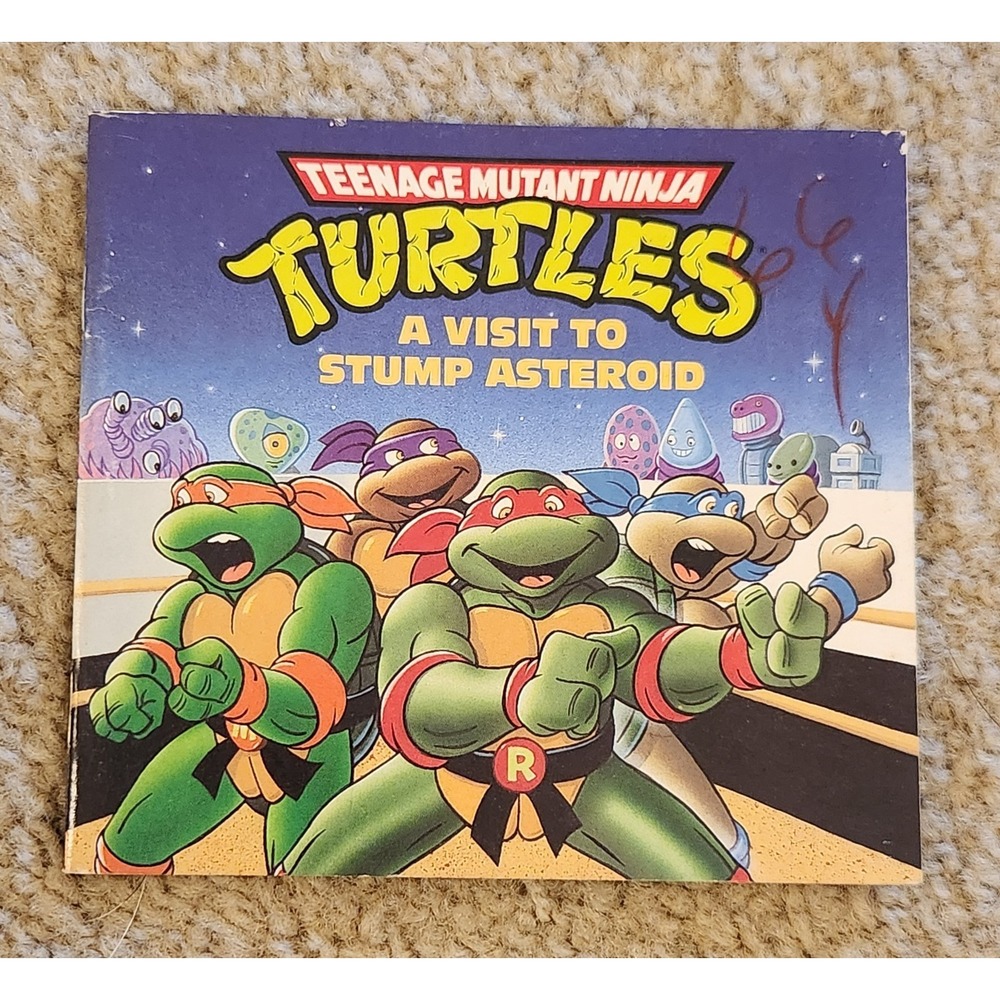 1991 Teenage Mutant Ninja Turtles Book: A Visit To Stump Asteroid